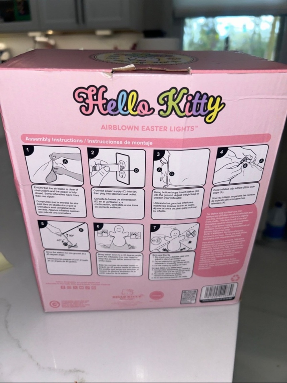 Hello Kitty Easter Inflatable 3 FT Tall - Picture 2 of 2